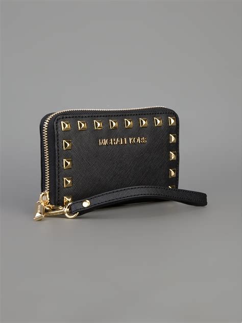 michael kors geldbeutel wristlet|michael kors wristlet wallet black.